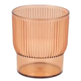 Urban Living Samba Kunststoffglas, 300 ml, Durchmesser 7,7 cm x Höhe 8,5 cm, Terracotta
