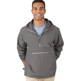 Charles River Pack-n-go Wind- und wasserabweisender Pullover (Reguläre/Extragroß - Grau