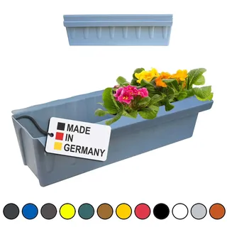 Paletten Blumenkasten 2er-Set Hellgrau Einsatz zum an- & Einhängen Pflanzkasten