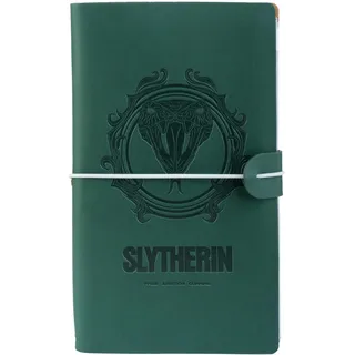 Grupo Erik Reisetagebuch zum Selberschreiben Harry Potter Hogwarts Slytherine Bullet Journal Dotted Notizbuch Leder (synthetisch) Tagebuch für Erwachsene Kinder Notizbuch Klein Notizbuch Gepunktet
