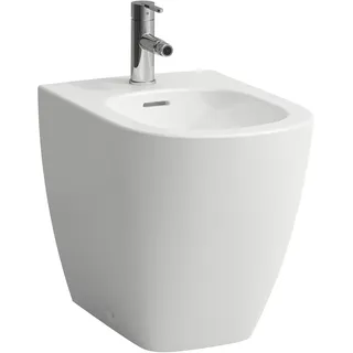 Laufen LUA Standbidet, mit Überlauf, 1 Hahnloch, 360x520mm, Eckventile innenliegend, H8320810003021, Farbe: Weiß