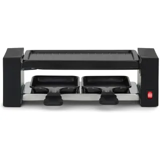 LIVOO Onli ON1010N Raclette-Grill für 2 Personen – 400 W, abnehmbarer Grill, antihaftbeschichtete Platte, 23 x 10 cm, Grau