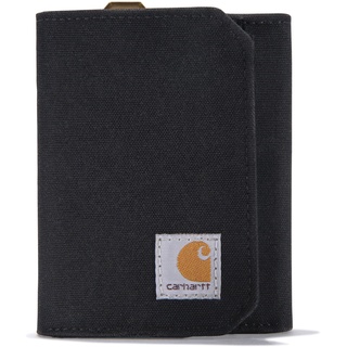 CARHARTT Herren Casual Nylon Duck Trifold Wallets, Nylon-Ente (schwarz), Einheitsgröße