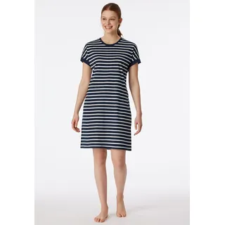 SCHIESSER Damen Kurzarm Baumwolle Modal Sleepshirt Bigshirt-Nightwear Nachthemd