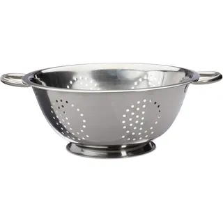 Relaxdays Küchensieb Ø 28 cm Edelstahl Silber