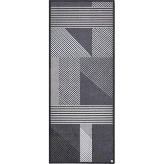 Barbara Becker Fußmatte Sense, Schmutzfangmatte waschbar, für Eingangsbereich Wohnungstür, Fußabstreifer, Türmatte, Anthrazit, 67 x 170 cm