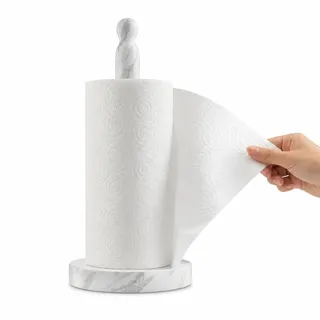 Natürlicher Marmor Küchenrollenhalter, φ15x32cm Küchenrolle Halter