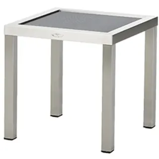 Diamond Garden Madeira Beistelltisch Edelstahl/Textilene 45x45 cm