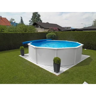 Pool , Weiß , Metall , 120 cm , Freizeit & Co, Pools & Wasserspaß, Pools, Stahlwandpools