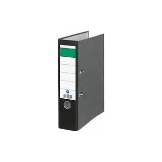 Grüner Balken Ordner schwarz marmoriert Karton 8,0 cm DIN A4, 1 St.