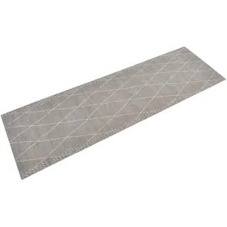 vidaXL Küchenteppich Waschbar Raute 60x180 cm Samt