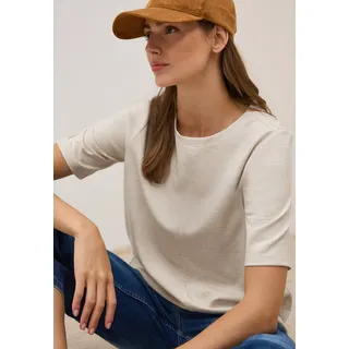 Cecil Sweatshirt, kurzarm, mit Rundhals, beige