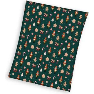 Supersoft Weihnachtsdecke 150/200cm Grün, PNL235032 - Grün