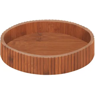 Wenko Organizer mit Drehteller Mera, aus geräuchertem Bambus