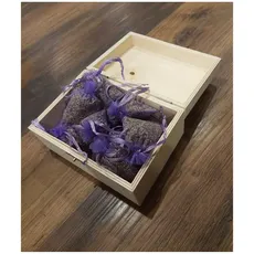 Lavendelsäckchen 15 Stück in einer Holz Box