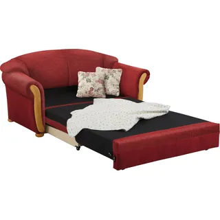 Home Affaire 2-Sitzer »Milano, Schlafsofa im Landhaus-Stil, bequem, Liegefläche 188/124cm« mit Bettfunktion, rot,