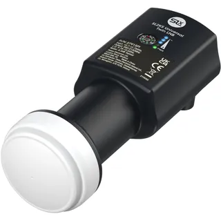SLX Dual LNB mit eingebautem Signalfinder, 4K Satellit HD 2 Ausgänge KU Band Universal für Sky HD/Freesat HD