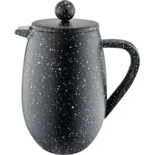 Café Olé BFD Granite Cafetière, doppelwandiger Körper aus 18/10-Edelstahl und Siebfilter, Schwarze Granitoptik, 350 ml (3 Espressotassen oder 1 Becher)