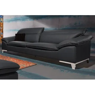 Cotta »Teresa« Set, bestehend aus: 3-Sitzer mit Kopfteilverstellung & Hocker,