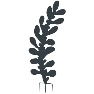Louis Moulin Gartenstecker Eukalyptus XXL – Dekorative Rankhilfe & Sichtschutz aus Metall – Anthrazit – H 150 x B 50,5 cm – Design-Element für den Garten