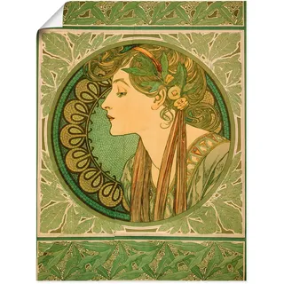 Artland Poster »Lorbeer. 1921« Frau 1 Stk. tlg. ohne Rahmen, grün