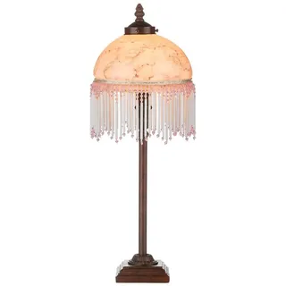 Casa Padrino Barockstil Tischleuchte Mehrfarbig Ø 20 x H. 53 cm - Barock & Jugendstil Möbel