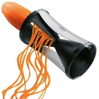 GEFU »Spirelli« Sparschäler, Schwarz, Silber