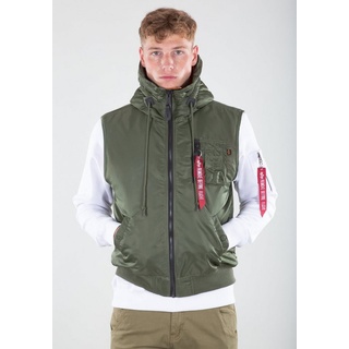 Alpha Industries Hooded MA-1 Vest grün