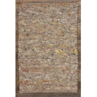 Linea Natura Handwebteppich , Ecru , Textil , meliert , rechteckig , 170x230 cm , Handmade in Europe , für Fußbodenheizung geeignet, beidseitig verwendbar, in verschiedenen Größen erhältlich, leicht zusammenrollbar , Teppiche und Böden, Teppiche, Moderne Teppiche