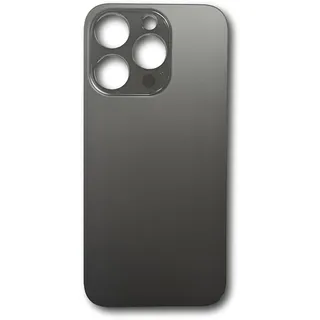 Smartex® Rückseite Glas Akkudeckel Ersatz kompatibel mit iPhone 14 Pro | Rückglas KEIN Logo (Schwarz)