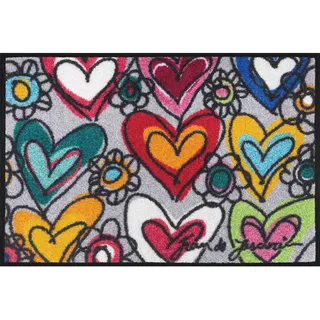 Wash+Dry by Kleen-Tex Fußmatte »With Love, all things are possible« rechteckig 7 mm Höhe, bunt,