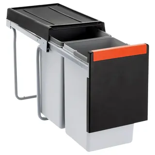 Franke Abfalltrennsystem Cube 30 l Schwarz/Grau
