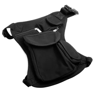 System-S Multi Beintasche Tasche Hüfttasche Gürteltasche Beinbeutel Hip Bag in Schwarz, 53551448, M