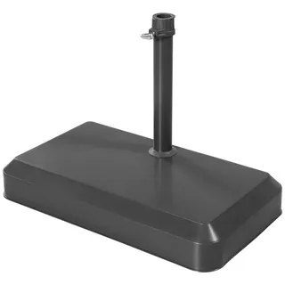 Doppler Sonnenschirmständer , Anthrazit , Kunststoff, Stein , 28x7.5x49 cm , Einsätze für unterschiedliche Rohrstärken , Sonnenschutz, Sonnenschirmständer