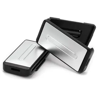 Msagkah 2 Stück Sitzgurtschalter für Autositze, Sicherheitsgurtversteller, Universal-Sicherheitsgurtschnalle zum Entspannen von Schultern und Hals (Silber)