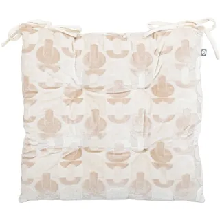 Stuhlkissen Sitzkissen Sitzpolster Stuhlauflage Quadrat beige Modern 38x38 cm