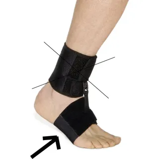 Sporlastic Foot-Up Barfuß Knöchelbandage 1 St schwarz