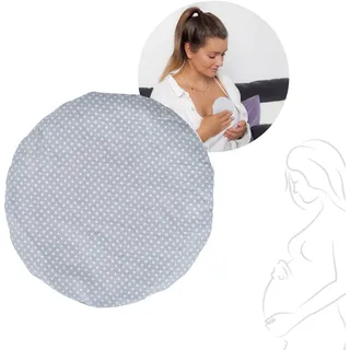 Reer Stillhilfe Traubenkernkissen für die Brust, Wärme/Kälte, 15 cm, Grau
