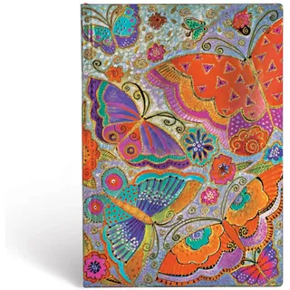 Paperblanks Notizbuch Laurel Burch Schmetterlinge Midi Flexi liniert Mehrfarbig