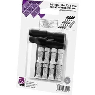 TRU Components F-Stecker Set Quad (Antennenkabel), Antennenkabel