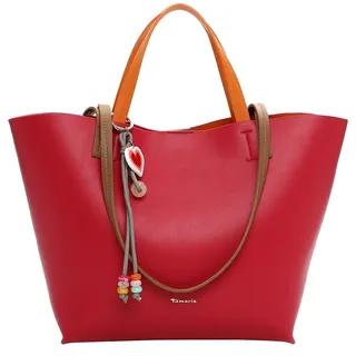 Shopper TAMARIS "Shopper TAS Keshia", Damen, Gr. B/H/T: 48cm x 30cm x 12cm 0, pink (pink 670), Polyurethan, Taschen Shopper