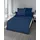 Eternity Gestreift Blau 135 x 200 cm + 80 x 80 cm
