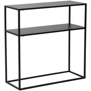 [en.casa] Kuhmo Konsolentisch 80x80x30 cm Schwarz