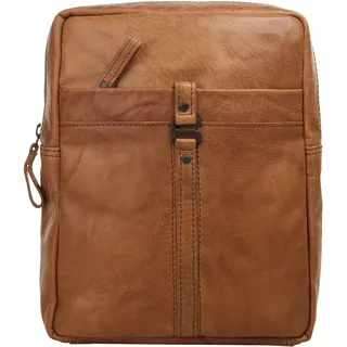 Cityrucksack SPIKES & SPARROW, Damen, Gr. B/H/T: 23cm x 20cm x 6cm, onesize, braun (cognac), Leder, Rindsleder, unifarben, Rucksäcke Cityrucksack, echt Leder