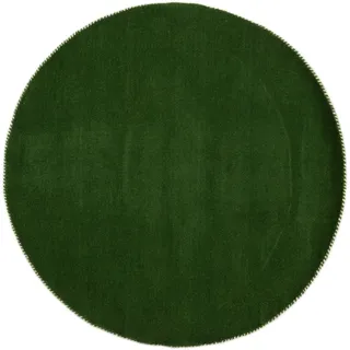 carpetfine Gabbeh Lola Uni Wollteppich Ø 60 cm Grün