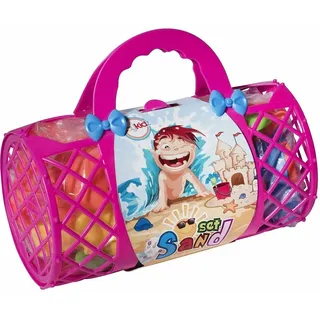 Sandkasten Spielset - Strand & Spielzeug Bonus Korb Tragetasche