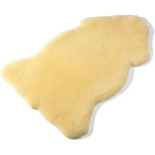 Babyfell von LANABEST. Echtes Merino Lammfell. Premium Qualität. Superweich, waschbar, chromfrei Gebleicht. Sehr gut für Kinderwagen, Buggy und als Krabbeldecke. Ca. 80 cm