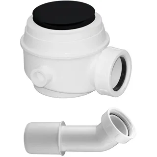 Omnires WB01XBL SYFON Badewanne und Duschsiphon, Matte Black
