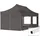 Faltpavillon 3 x 6 m inkl. 4 Seitenteile Dunkelgrau