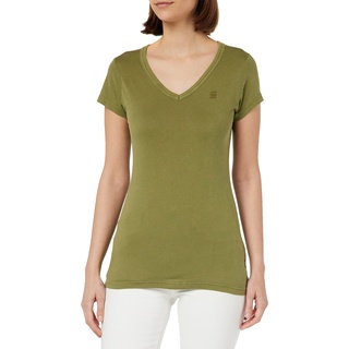 G-Star RAW Women's Tops Eyben Slim V-Neck Top, Grün (Avocado gd D21314-B059-D832), XXS